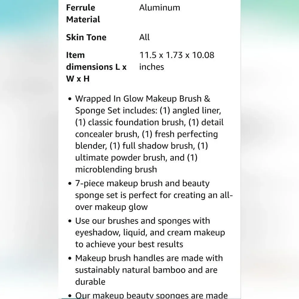 EcoTools Limited Edition Wrapped In Glow‎ Makeup Brush & Sponge Kit